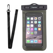 Insten Waterproof Underwater Phone Pouch Case Carrying Bag with Lanyard & Armband for iPhone XS XS Max XR X 8 7+ 6 Samsung S10 S10e S9 S9+ S8 S7 Plus Edge ZTE Zmax Pro Max Blade Spark Universal