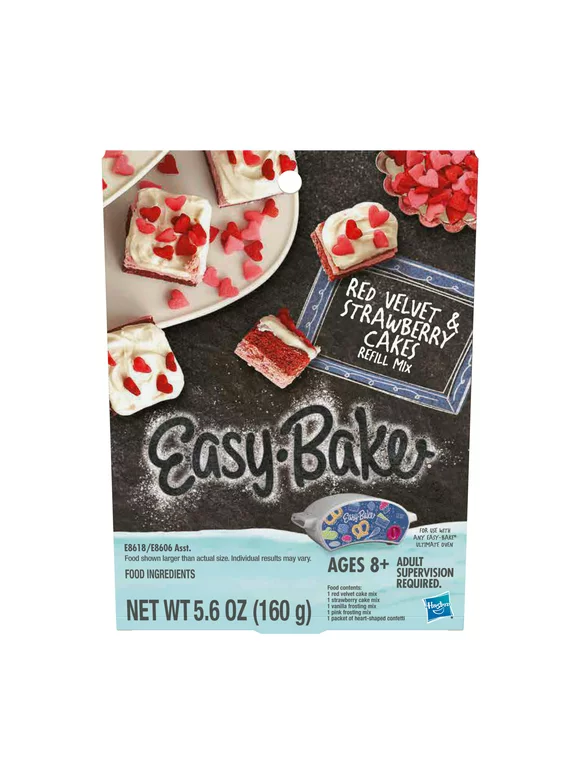 Easy-Bake Ultimate Oven Red Velvet and Strawberry Cakes Mixes Refill Pack