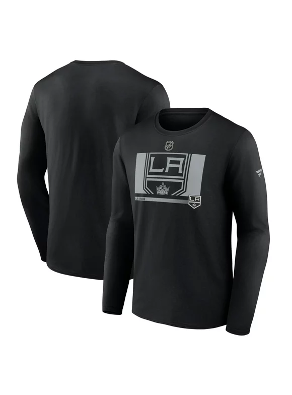 Men's Fanatics Branded Black Los Angeles Kings Authentic Pro Core Collection Secondary Long Sleeve T-Shirt