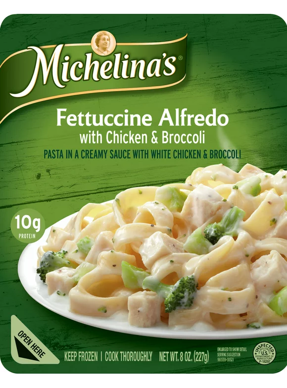 Michelina's Fettucine Alfredo with Chicken and Broccoli  8.0 Oz. (Frozen)