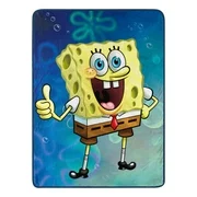 SpongeBob, Approved Micro Raschel Throw Blanket, 46" x 60"