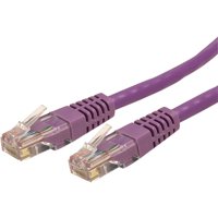 StarTech.com 6ft CAT6 Ethernet Cable, Purple Molded Gigabit, 100W PoE UTP 650MHz, Category 6 Patch Cord UL Certified Wiring/TIA
