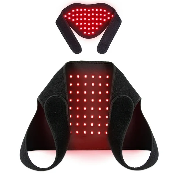 DGYAO Red Light Therapy for Body Shoulder Back LED Infrared Light Wrap Pad (Neck Pad Free)