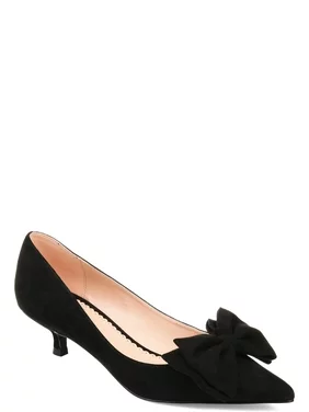 Brinley Co. Pointed Toe Bow Pump (Women's)