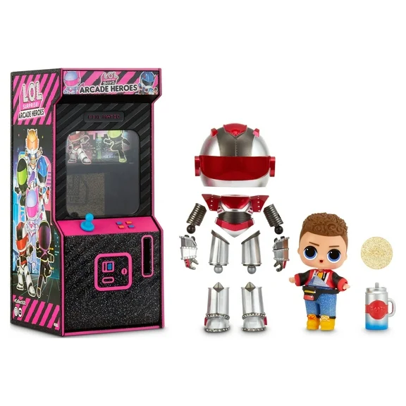 LOL Surprise Boys Arcade Heroes – Action Figure Doll With 15 Surprises, Great Gift for Kids Ages 4 5 6 