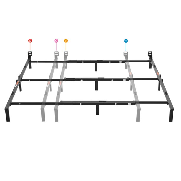 Mainstays 12 Low Profile Black, Mainstays Adjustable Bed Frame Twin To King