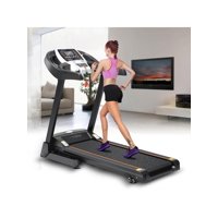 Low noise bluetooth wifi+12 running program Electric Folding Treadmill With Incline Heart Rate Sensor/App control BYE