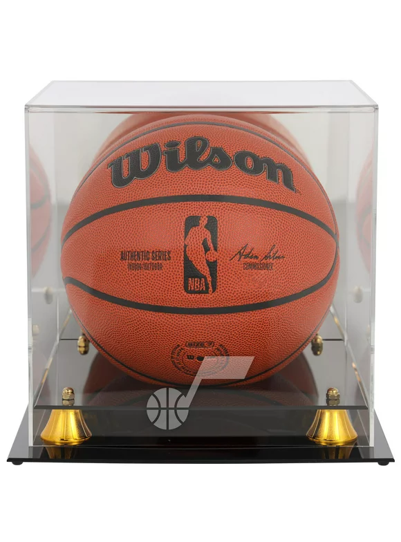 Utah Jazz Golden Classic Logo Basketball Display Case