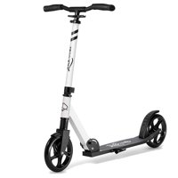 LaScoota Premium Teen Adult Folding Kick Scooter for Age 8 Year and Up, White