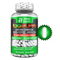3G Burn Fat Burning Weight Loss Diet Pills with Garcinia Cambogia, Green Coffee, Green Tea & Forskolin, 120 Capsules - Intechra Health
