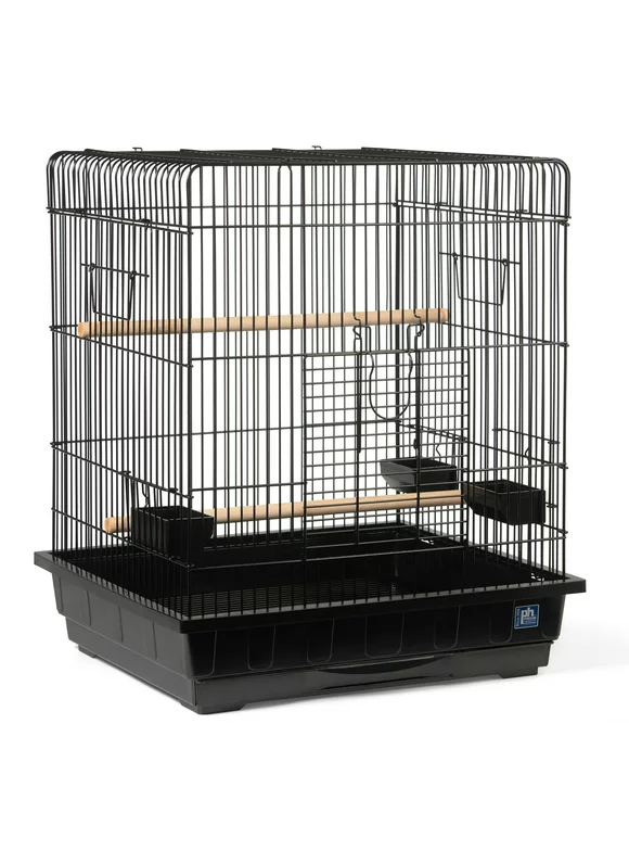 Prevue Pet Products Parrot Bird Cage - Black SP25217B/B