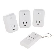 Hyper Tough Wireless Outlets with Remote Control, Indoor,  with 3 Receivers