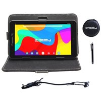 LINSAY 7" Quad Core 2GB RAM 32GB Android 10 Tablet with Black Case, Earphones and Pen Stylus