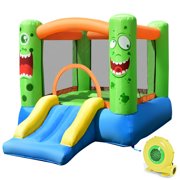 Costway Kids Playing Inflatable Bounce House Jumping Castle with 480W Blower
