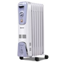 1500W Electric Oil Filled Radiator Space Heater Thermostat