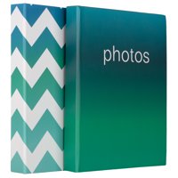 Pinnacle Blue/ Grey Chevron Photo Album 2 Pack, Holds 144 - 4"x6" Photos