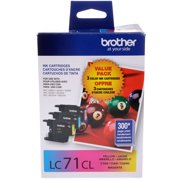 Brother Genuine Standard Yield Color Ink Cartridges, LC1013PKS, Replacement Color Ink Three Pack, Includes 1 Cartridge Each of Cyan, Magenta & Yellow, Page Yield Up To 300 Pages/Cartridge, LC101