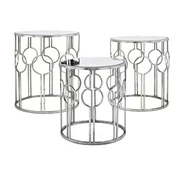 Margaret Mirror Accent Tables - Set of 3