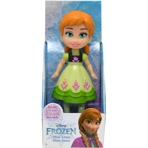 Disney Princess Poseable Kid Anna Mini Toddler Frozen Doll 3"
