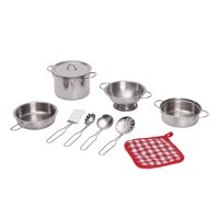 SPARK Metal Cookware Play Kitchens Set, 10 Pieces