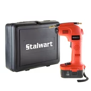 Cordless Air Compressor Portable Tire Inflator Rechargeable Handheld Emergency PSI/BAR Pump With Needles and Hose for Car Truck RV by Stalwart (18V)