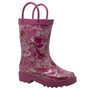 Children's Camo Rubber Boot Pink