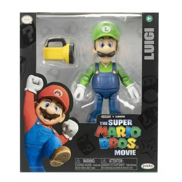 The Super Mario Bros. Movie 5 inch Luigi Figure with Flashlight Accessory