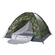 Tents for Camping with Camping Accessories, 4-Person Camping Bundle Tent Sun Dome Tent with Screen Room, Family Tents for Camping Bundle for A Couple with Double Door, Green, S10438