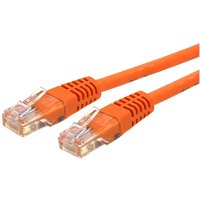 StarTech.com 6ft CAT6 Ethernet Cable, Orange Molded Gigabit, 100W PoE UTP 650MHz, Category 6 Patch Cord UL Certified Wiring/TIA