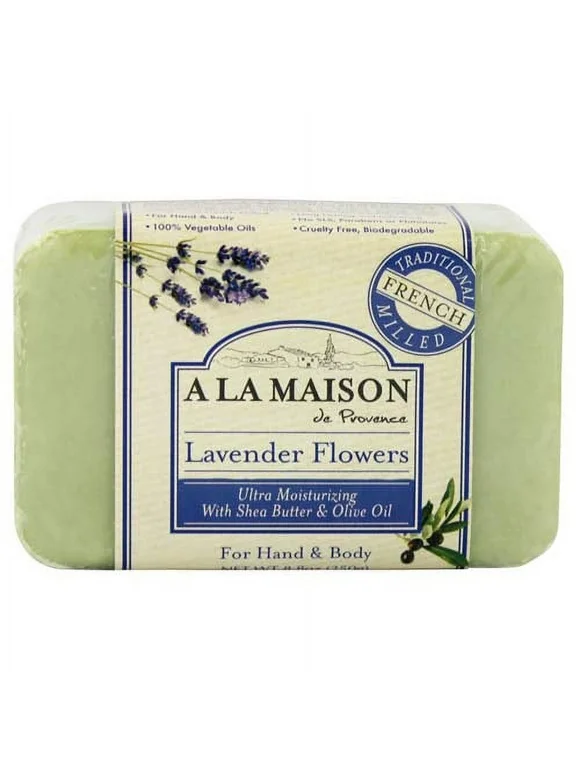 A La Maison For Hand And Body Bar Soap, Lavender Flowers - 8.8 Oz, 6 Pack