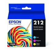Epson 212 Standard-capacity Color Multi-Pack Ink Cartridges compatible with XP4105 & WF2850