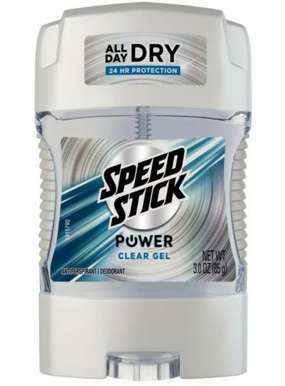4 Pack - Speed Stick Anti-Perspirant Deodorant Power Clear Gel 3 oz