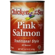 24 pack: Chicken of the Sea Traditional Pink Salmon, 14.75 oz