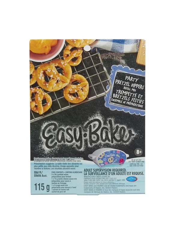 Easy-Bake Ultimate Oven Toy Party Pretzel Dippers Refill Mix, Kids Toys for Ages 3 up