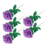 Bescita 5Pcs Carnation Bouquet Diy Art Craft Kits Mother'S Day Simulation Flower Decor