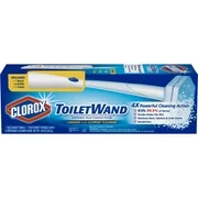 Clorox ToiletWand Disposable Toilet Cleaning System - ToiletWand, Storage Caddy and 6 Disinfecting ToiletWand Refill Heads (Packaging May Vary)
