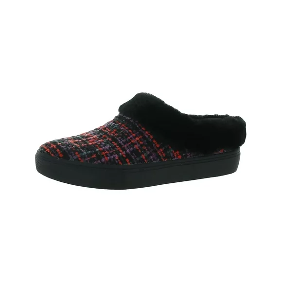Dr. Scholl's Womens Now Chill Faux Fur Slip-On Mules