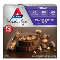 Atkins Endulge Treat, Chocolate Peanut Butter Cups, Keto Friendly, 10 Count