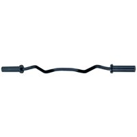 400Lbs Olympic EZ Curl Bar 47'' Phosphate Steel 28mm Grip w/Copper Sleeve Black