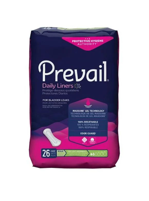 Prevail Bladder Control Pad Very Light, Bag of 26, 8 Pack