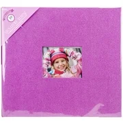 Colorbok Pink Glitter Album, Expandable Post-Bound Spine.12in x 12in.