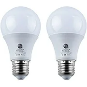 2pcs LED Sensor Bulbs , 7W E27 Dusk to Dawn Smart LED Light Bulb Energy Save Automatic Sensor Ball Lamps (4000K-Natural White)