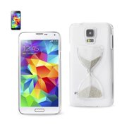 Samsung Galaxy S5 3d Sand Clock Clear Case In Silver