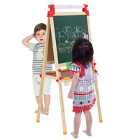 UBesGoo All-in-One Wooden Kids Art Easel, for Boys Girls Painting Drawing