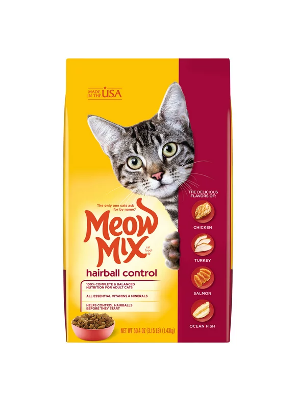 Meow Mix Hairball Control Dry Cat Food [Multiple Sizes]