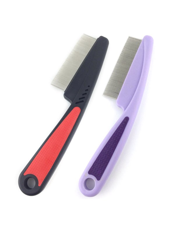 Pet Dog Comb Remove Fleas Lice Stainless Steel Comb Dog Cat Hair Grooming Tool