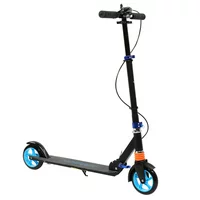 Ktaxon Height Adjustable Folding Scooter for Adult Teens Blue for Boy Girl