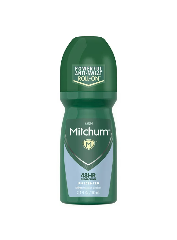 Mitchum Mitchum Men Antiperspirant & Deodorant Roll-on, Unscented, 3.4oz., Unscented