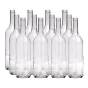 Wine Bottles - 750 mL, Flint Claret, Flat Bottom, Screw Top, Case of 12, Update Style