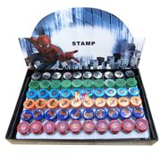 60pc Spider-Man Marvel Stamps Stampers Self-inking Birthday Party Favors